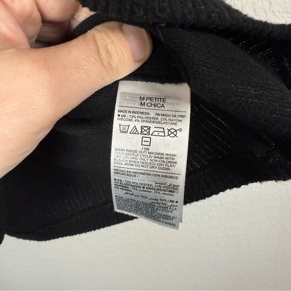 Old Navy Women’s Classic Brushed Waffle Knit Tank Black Size MP - Picture 6 of 8